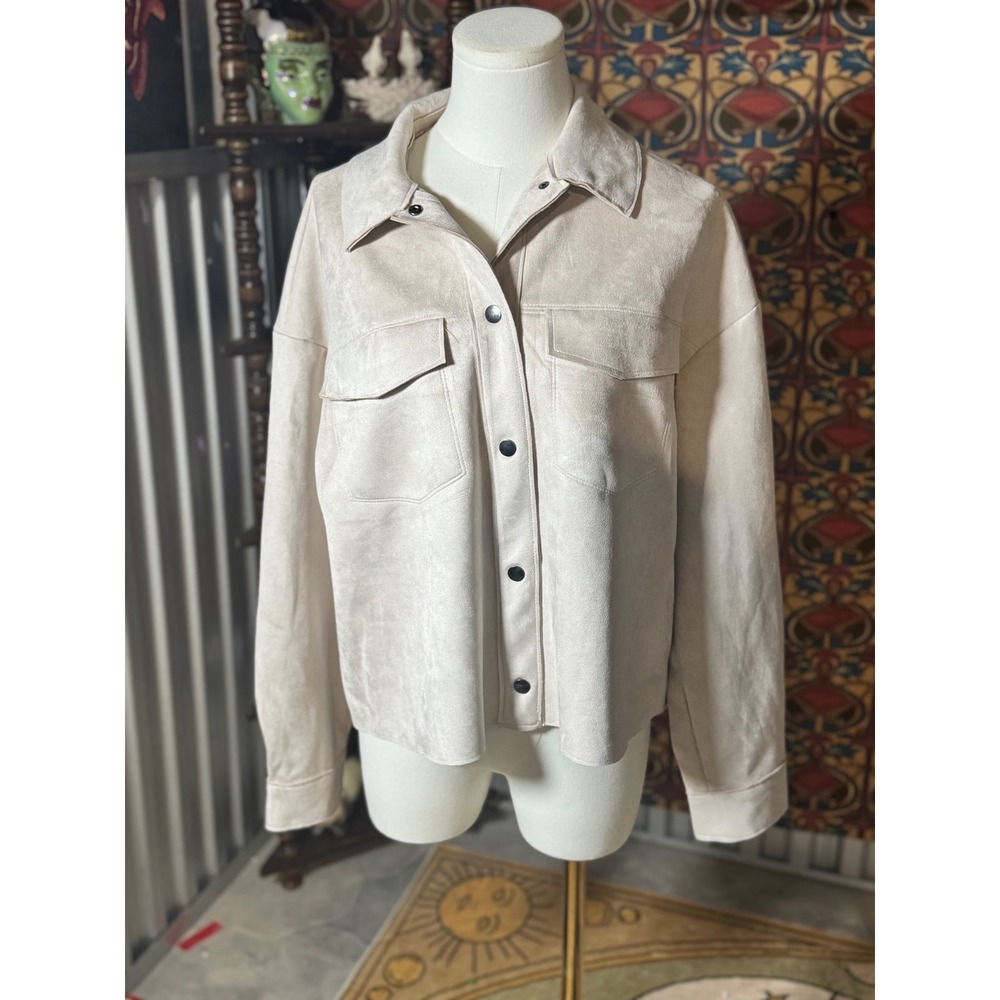 Truth by Republic‎ Shacket Shirt Jacket Sand Dune Beige Medium / M